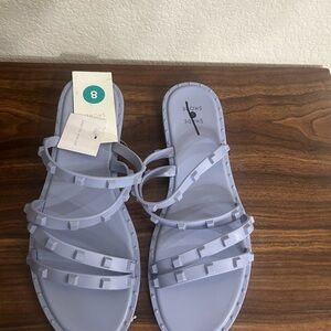 Shade & Shore Light Purple Slide Sandals